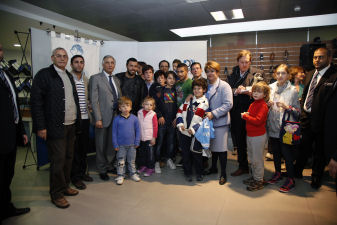 Incontro con i calciatori del Napoli